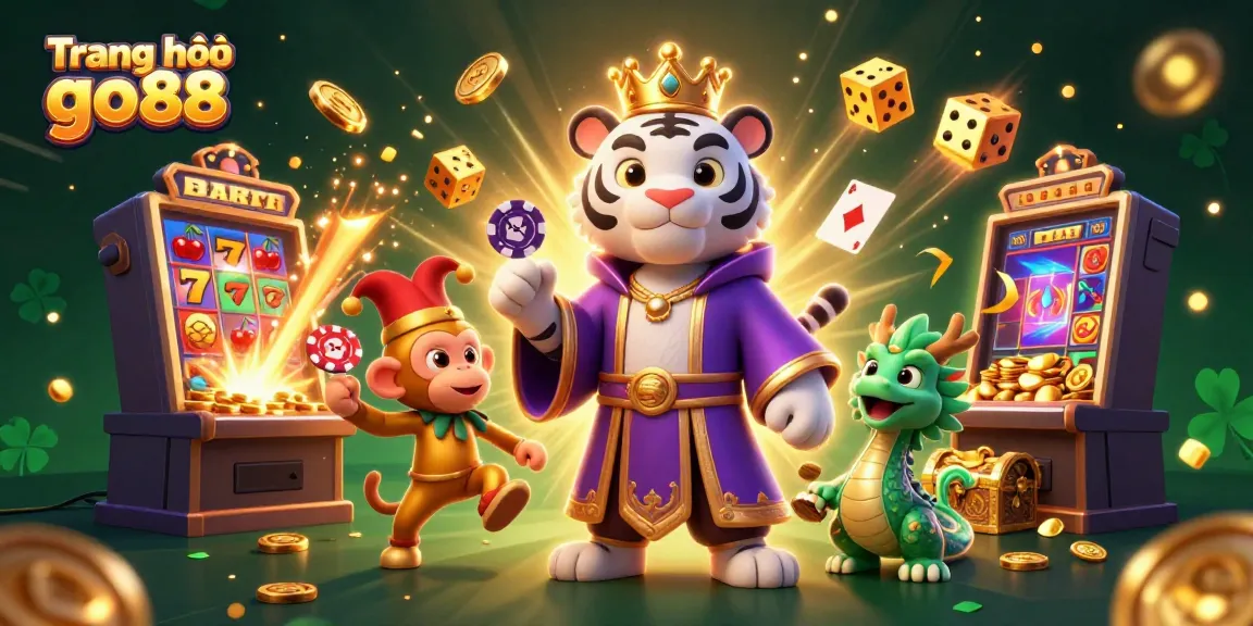 Experience the excitement of Trang chủ go88 with vibrant casino characters and dynamic gaming elements.